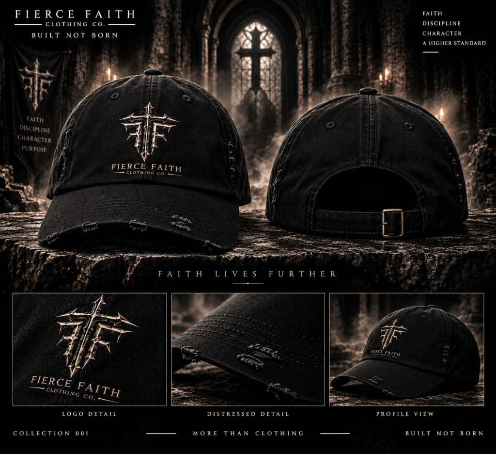 Fierce Faith Logo -  Distressed Cap